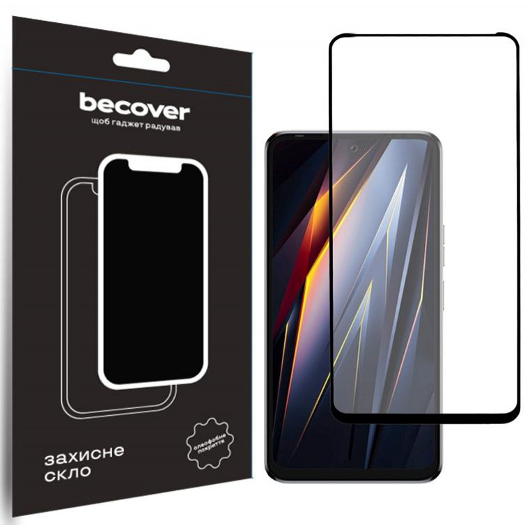 BeCover Захисне скло  для Tecno POVA Neo 3 (LH6n) Black (710045) - зображення 1