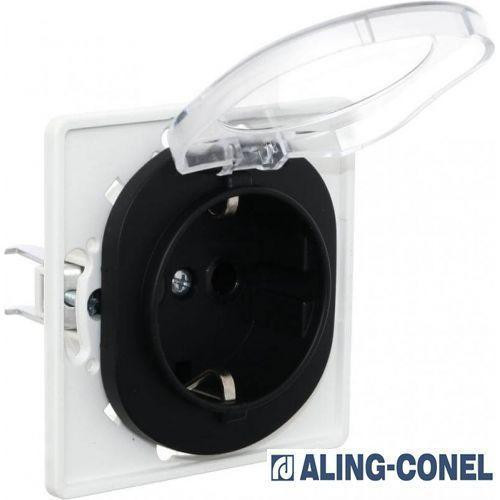 Aling Conel Eon без шторок с крышкой черный глянец E633.E - зображення 1