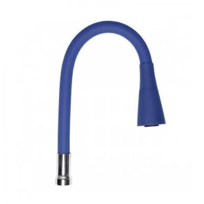 Wezer Вилив для змішувача  гнучкий рефлекторний для кухні 50см синій WKC-059-BLUE - зображення 1