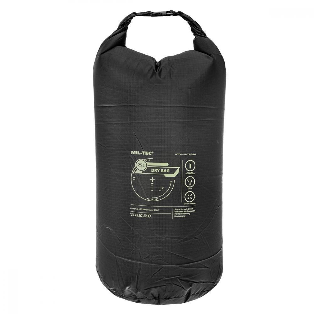 Mil-Tec Водонепроникний мішок  Drybag 25 l - Black (13878202) - зображення 1