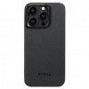 Pitaka MagEZ Case 4 Twill 600D Black/Grey for iPhone 15 Pro (KI1501PA) - зображення 1