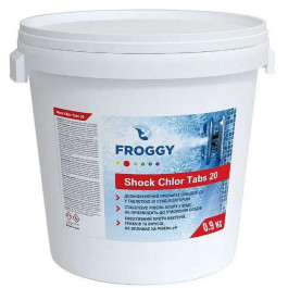 Froggy Шоковый хлор в таблетках  0,9 кг Shock Chlor Tabs 20 для бассейнов