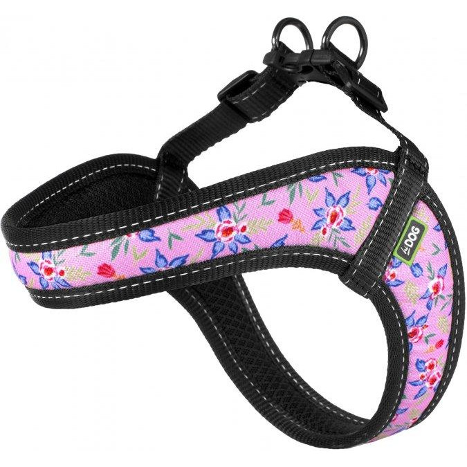 HiDog Шлея  Comfort охоплення грудної клітки 28-34 см XXS Flowers pink (2100102836014) - зображення 1