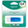 Apacer 64 GB AH23A USB 2.0 White/Blue (AP64GAH23AW-1) - зображення 1