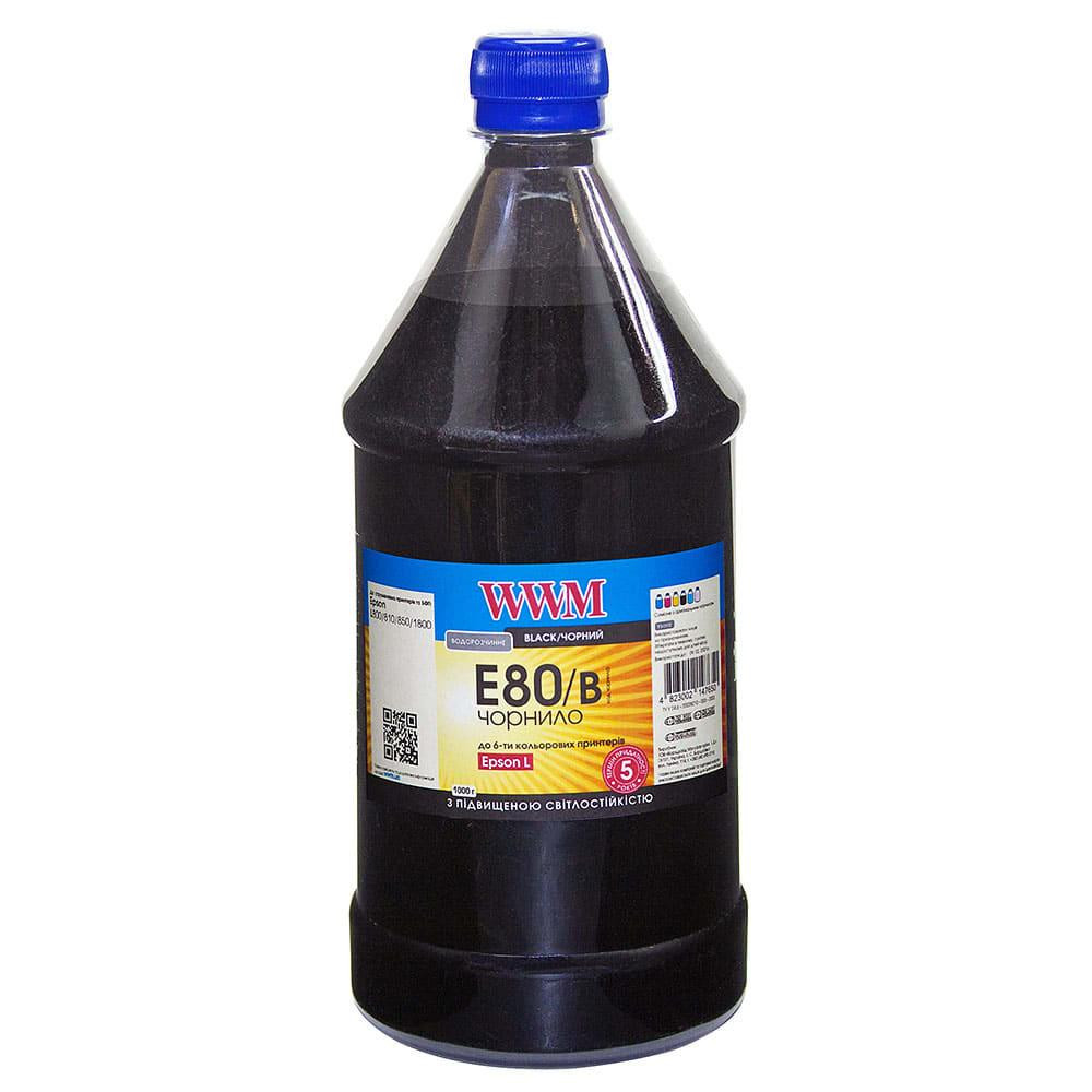 WWM Чернила для Epson L800 1000г Black Водорастворимые (E80/B-4) - зображення 1