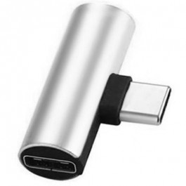 XoKo USB Type-C to AUX mini jack 3.5mm 2-in-1 (AC-205-SLV)