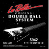 La Bella Струны для электрогитары  S942 Double Ball Steinberger Extra Light Electric Guitar Strings 9/42 - зображення 1