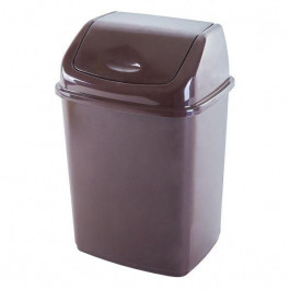 Алеана Ведро для мусора  18,5х15,0х27,0 см 5 л темно-коричневый 122061 (4823052321406)