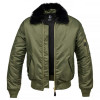 Brandit Куртка  MA2 Fur Collar - Olive S - зображення 1