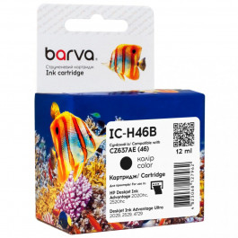 Barva Картридж HP 46 (CZ637AE) 12 мл, чорний CI-BAR-HP-CZ637AE-B (IC-H46B)