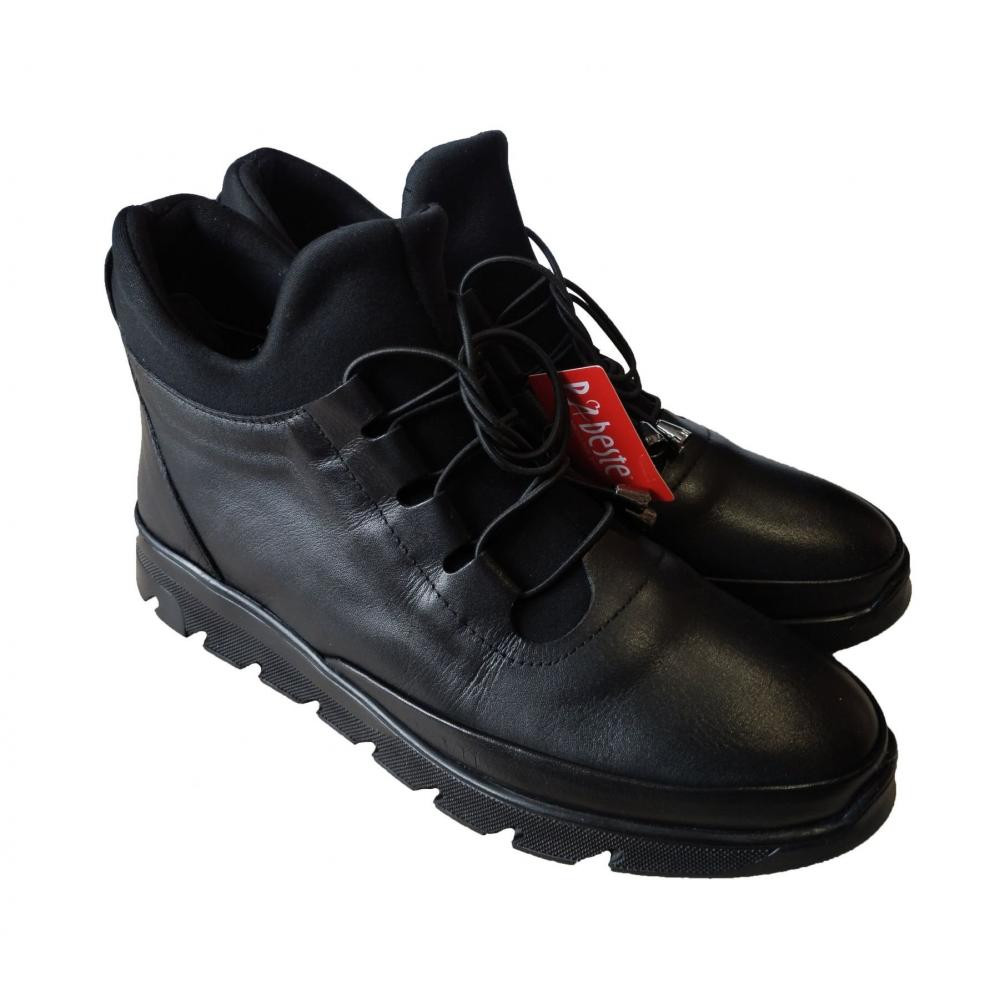 Pabeste Ортопедичні черевики жіночі  ES53 розмір 37 чорні - зображення 1