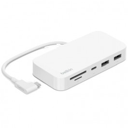 Belkin Connect USB-C 6-in-1 Multiport Hub with Mount (INC011btWH)