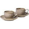 Villeroy&Boch Набір чашок для кави з блюдцями StoneWare 100мл 1952708614 - зображення 1