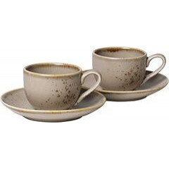 Villeroy&Boch Набір чашок для кави з блюдцями StoneWare 100мл 1952708614 - зображення 1