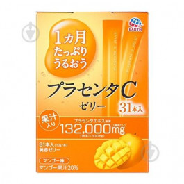 Earth Добавка дієтична Японська питна плацента у формі желе зі смаком манго 31 шт.
