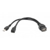 Cablexpert USB 2.0 Mini 5P to AF 0.15m (A-OTG-AFBM-04) - зображення 1