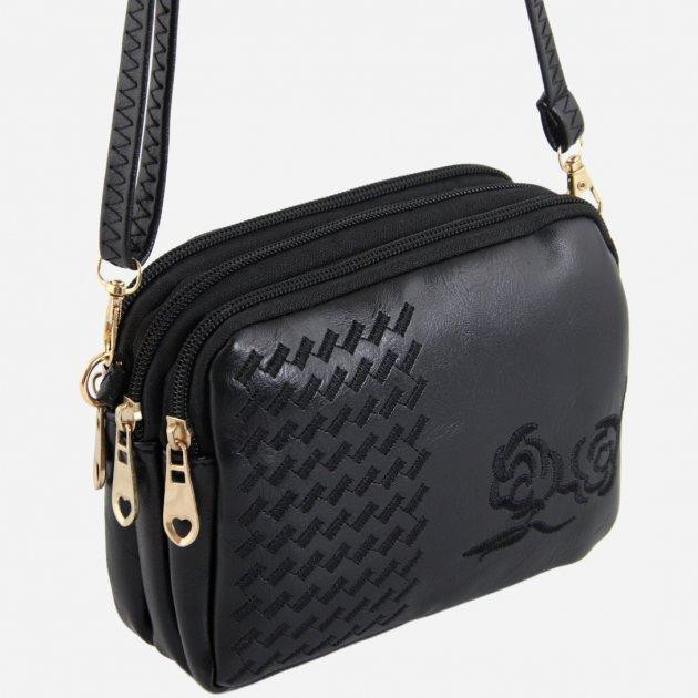 TRAUM Женская сумка кросс боди  черная (7206-15) - зображення 1