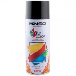 Winso Фарба високотемпературна 600°,Spray 450ml.,чорний,(BLACK/RAL9005)