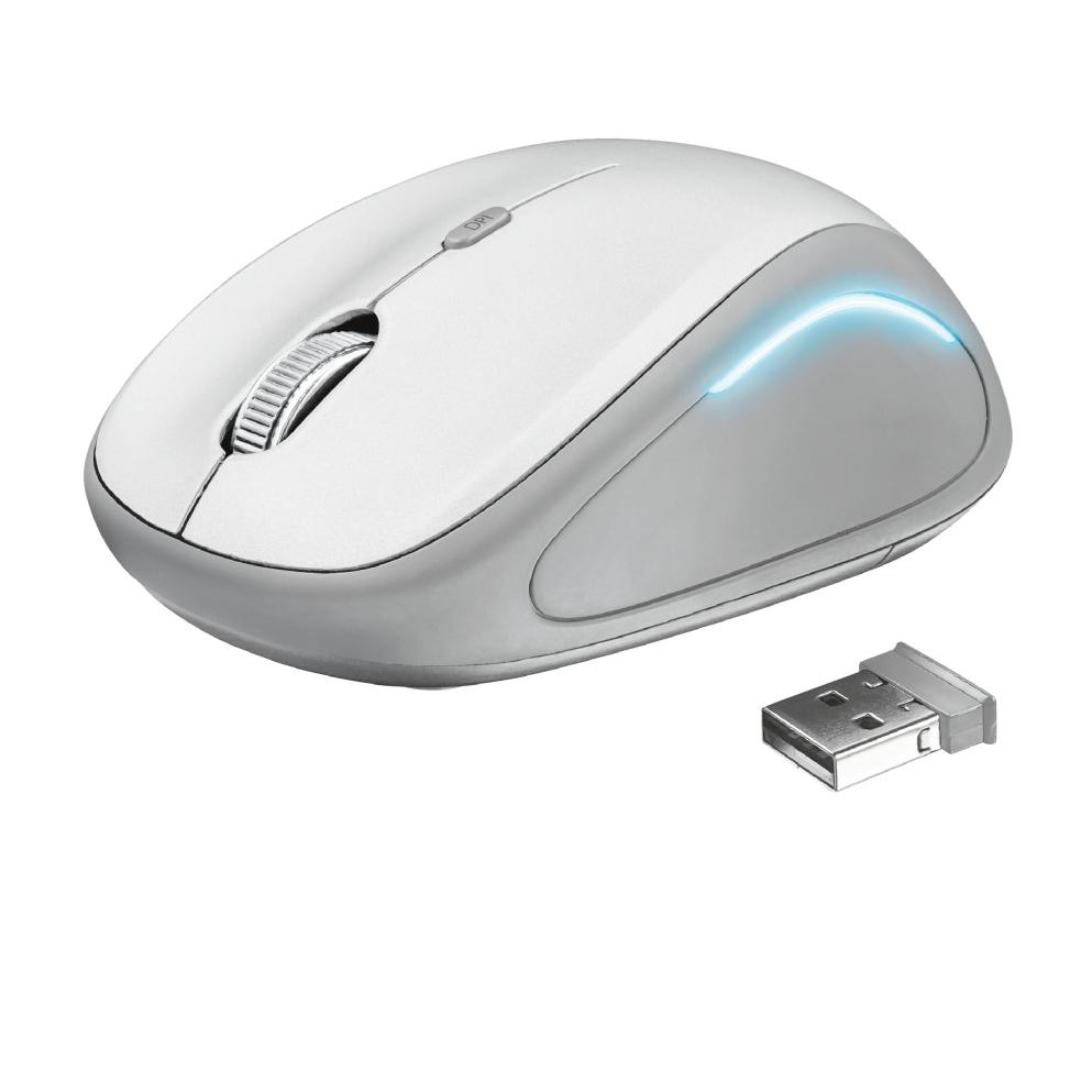 Trust Yvi FX wireless mouse white (22335) - зображення 1