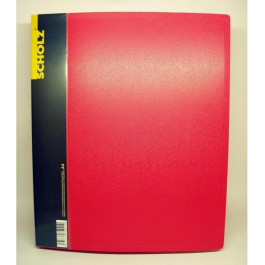 Scholz Папка А4 з двома кільцями, червона (7500)