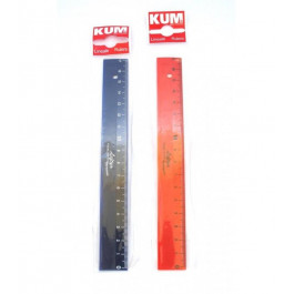 KUM Лінійка пластикова для шульги 17 см (Lineale-Rulers-17)