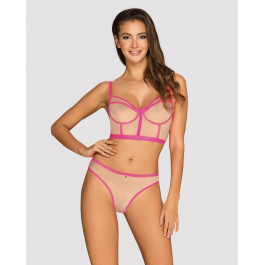   Obsessive Сексуальный комплект Obsessive Nudelia top & panties Pink L/XL (411071)