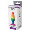 Dream toys Радужная анальная пробка COLOURFUL LOVE RAINBOW ANAL PLUG MEDIUM (DT21743) - зображення 2