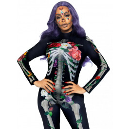   Leg Avenue Floral skeleton catsuit M (LA87066M)