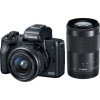 Canon EOS M50 kit (15-45mm + 55-200mm) IS STM Black (2680C054) - зображення 1