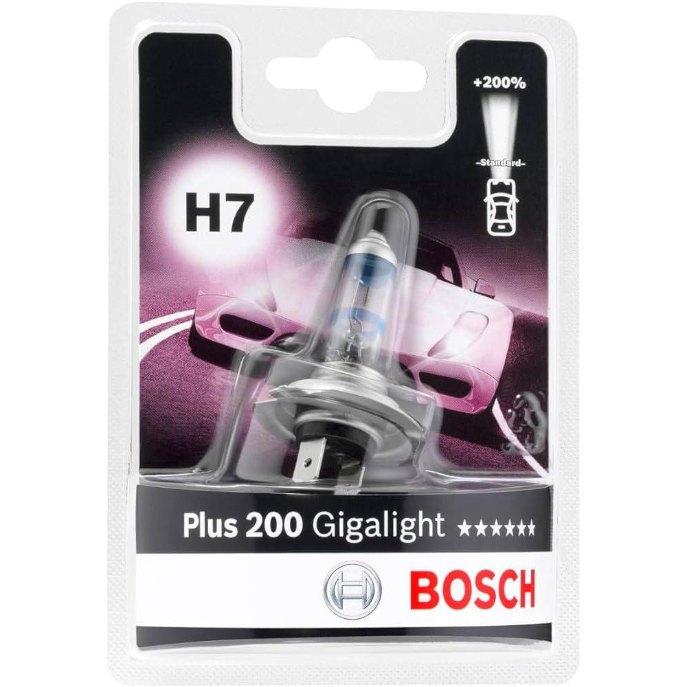 Bosch H7 Gigalight Plus 200 12V 55W PX26d (1 987 301 145) - зображення 1