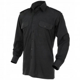 Mil-Tec Service Long Sleeve Shirt - Black (10931002-902)