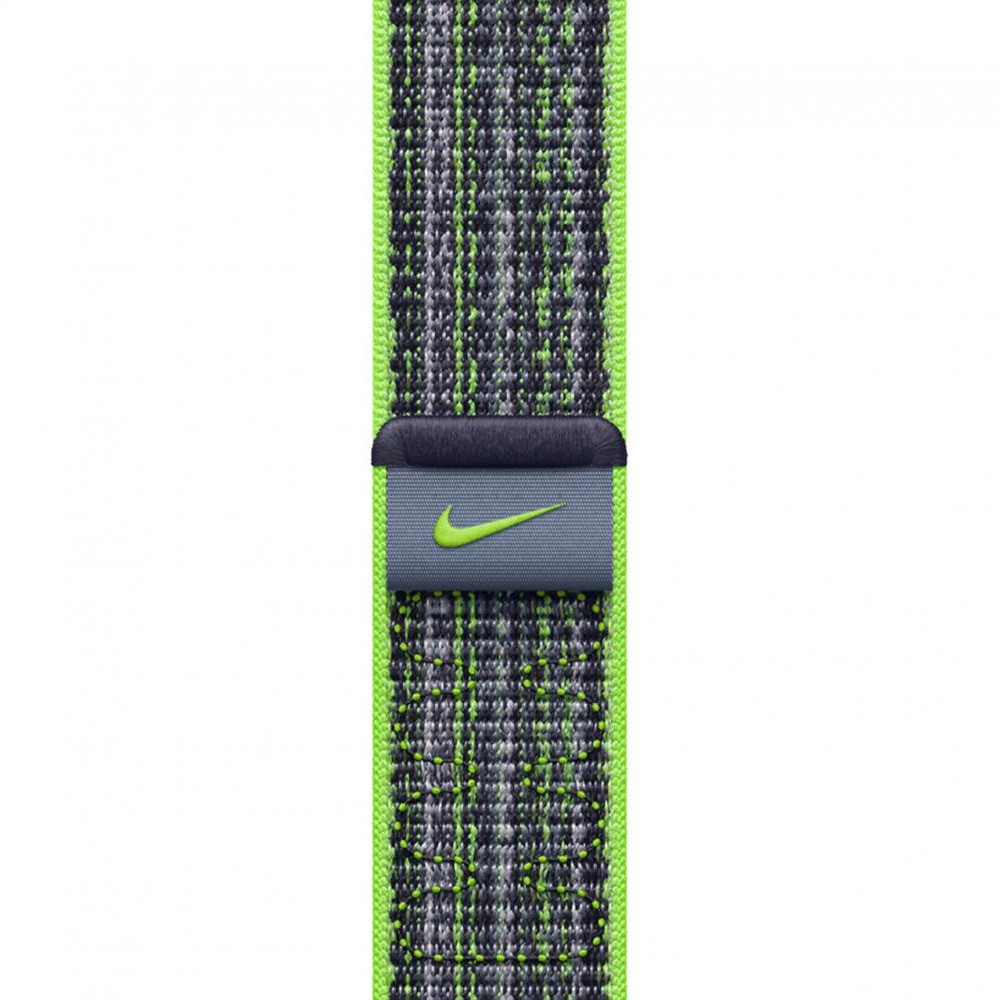 Apple Apple Bright Green/Blue Nike Sport Loop для Apple Watch 38/40/41mm (MTL03) - зображення 1