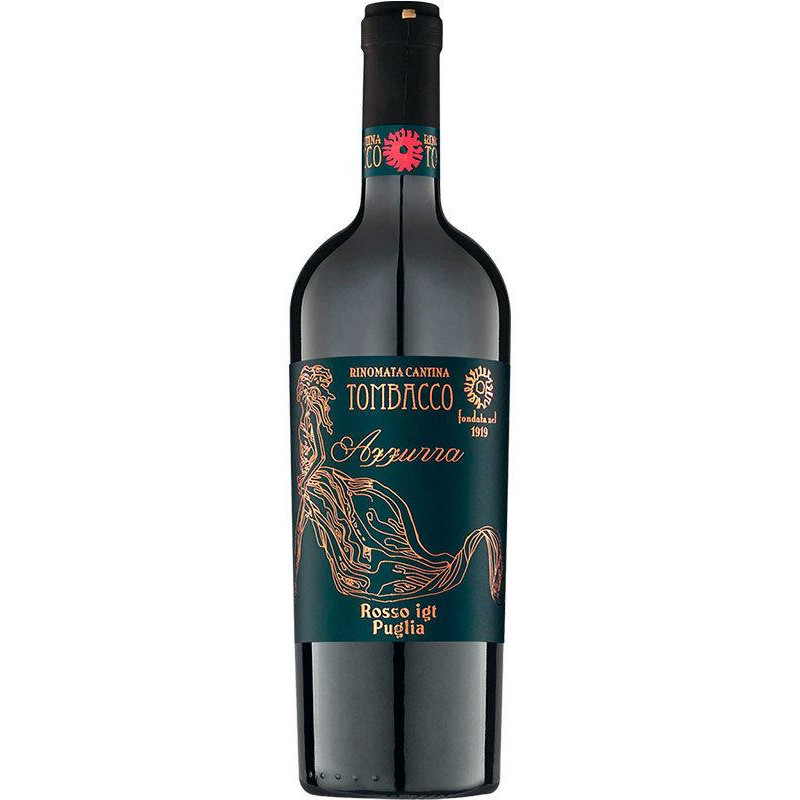 Tombacco Вино  Azzura Rosso Igt Puglia красное 0.75 л (WHS8003030881160) (WHS8003030881160) - зображення 1