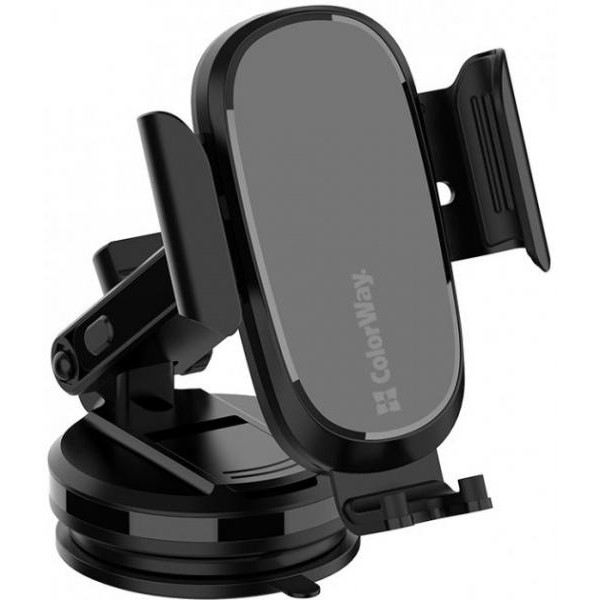 ColorWay Dashboard Car Wireless Charger 15W Black (CW-CHAW037Q-BK) - зображення 1
