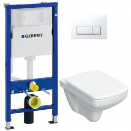 Geberit Duofix 458.103.00.1+Geberit Selnova Square 501.961.00.1