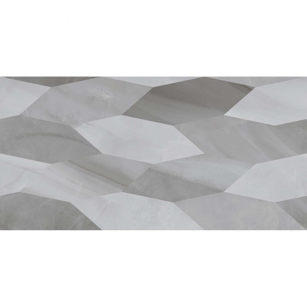 Golden Tile Плитка LAZURRO Leaves сірий 3L2251, глянцева, глазурована 473377 - зображення 1