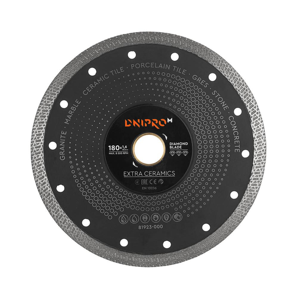 Dnipro-M Алмазный диск Dnipro-M Extra-Ceramics 180 мм 25.4 - зображення 1