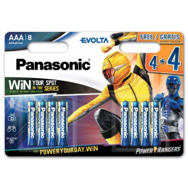 Panasonic AAA bat Alkaline 4+4шт EVOLTA Power Rangers (LR03EGE/8B4FPR)