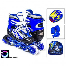 SkateX Power Kit / розмір 34-37 синій (SKX-R016-BLU-M)