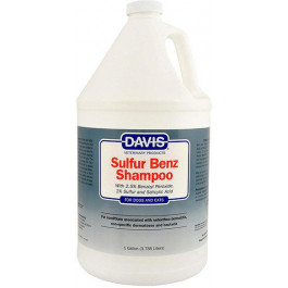 Davis Veterinary Шампунь  Sulfur Benz Shampoo для собак і котів із захворюваннями шкіри, з пероксидом бензоїлу, сірої