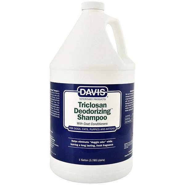 Davis Veterinary Шампунь-концентрат дезодорирующий  Triclosan Deodorizing Shampoo з триклозаном для собак, котів 3.8  - зображення 1