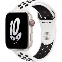 Apple Watch SE 2 GPS + Cellular 44mm Starlight Al. Case w. Summit Wh./B. Nike S. Band - M/L (MNQE3+MPH33)