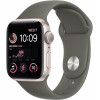Apple Watch SE 2 GPS 40mm Starlight Aluminum Case w. Olive Sport Band - S/M (MNL73+MR2P3) - зображення 1