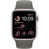 Apple Watch SE 2 GPS 40mm Starlight Aluminum Case w. Olive Sport Band - S/M (MNL73+MR2P3) - зображення 2