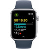 Apple Watch SE 2 GPS 40mm Silver Aluminium Case with Storm Blue Sport Band M/L (MRE23) - зображення 2