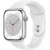 Apple Watch Series 8 GPS 41mm Silver Aluminum Case with White S. Band (MP6K3, MP6L3) - зображення 1