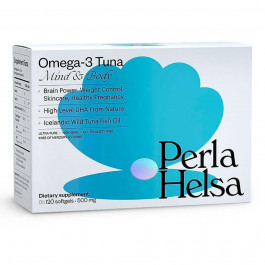 Perla Helsa Омега-3 из тунца с DHA-формулой, 500 мг, 120 капсул,