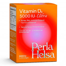 Perla Helsa Витамин Д3 Ultra, 5000 МЕ, 30 мг, 60 капсул,