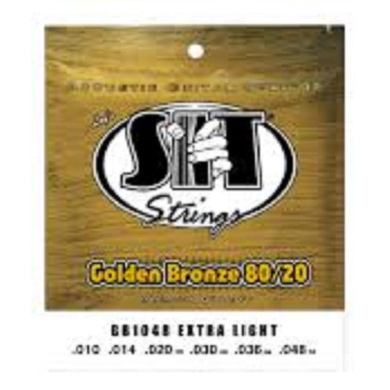 SIT strings SIT GB1048 Extra Light 80/20 Bronze Acoustic Guitar Strings 10/48 - зображення 1