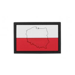 101 Inc. Patch 101 Inc. 3D Прапор Польщі з контуром (18074)
